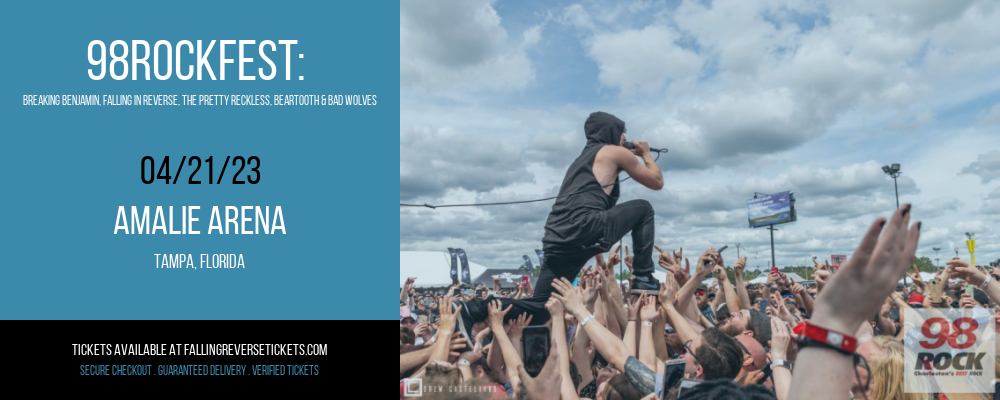 98Rockfest: Breaking Benjamin, Falling In Reverse, The Pretty Reckless, Beartooth & Bad Wolves at Falling in Reverse Concert Tickets tickets 98Rockfest: Breaking Benjamin, Falling In Reverse, The Pretty Reckless, Beartooth & Bad Wolves at Falling in Reverse Concert Tickets
