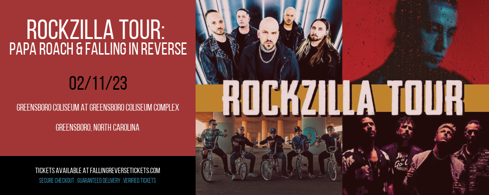Rockzilla Tour: Papa Roach & Falling In Reverse at Falling in Reverse Concert Tickets tickets Rockzilla Tour: Papa Roach & Falling In Reverse at Falling in Reverse Concert Tickets