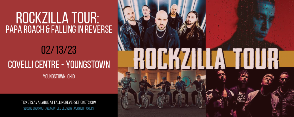 Rockzilla Tour: Papa Roach & Falling In Reverse at Falling in Reverse Concert Tickets tickets Rockzilla Tour: Papa Roach & Falling In Reverse at Falling in Reverse Concert Tickets
