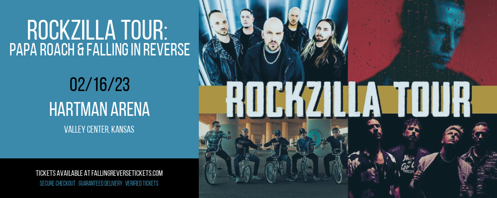 Rockzilla Tour: Papa Roach & Falling In Reverse at Falling in Reverse Concert Tickets tickets Rockzilla Tour: Papa Roach & Falling In Reverse at Falling in Reverse Concert Tickets