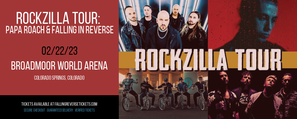 Rockzilla Tour: Papa Roach & Falling In Reverse at Falling in Reverse Concert Tickets tickets Rockzilla Tour: Papa Roach & Falling In Reverse at Falling in Reverse Concert Tickets