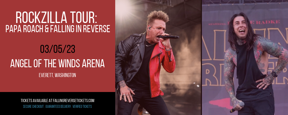 Rockzilla Tour: Papa Roach & Falling In Reverse at Falling in Reverse Concert Tickets tickets Rockzilla Tour: Papa Roach & Falling In Reverse at Falling in Reverse Concert Tickets