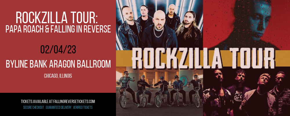 Rockzilla Tour: Papa Roach & Falling In Reverse at Falling in Reverse Concert Tickets tickets Rockzilla Tour: Papa Roach & Falling In Reverse at Falling in Reverse Concert Tickets