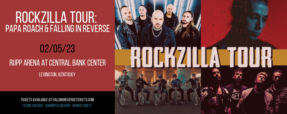 Rockzilla Tour: Papa Roach & Falling In Reverse at Falling in Reverse Concert Tickets tickets Rockzilla Tour: Papa Roach & Falling In Reverse at Falling in Reverse Concert Tickets