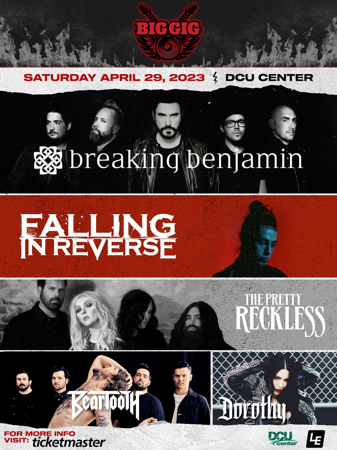 The Big Gig Breaking Benjamin at DCU Center 29 April 2023 Falling